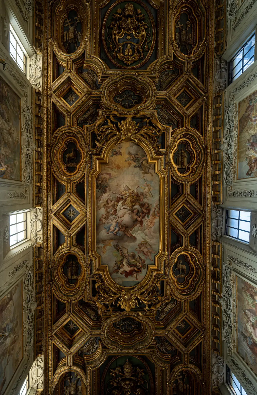 The gilded ceiling