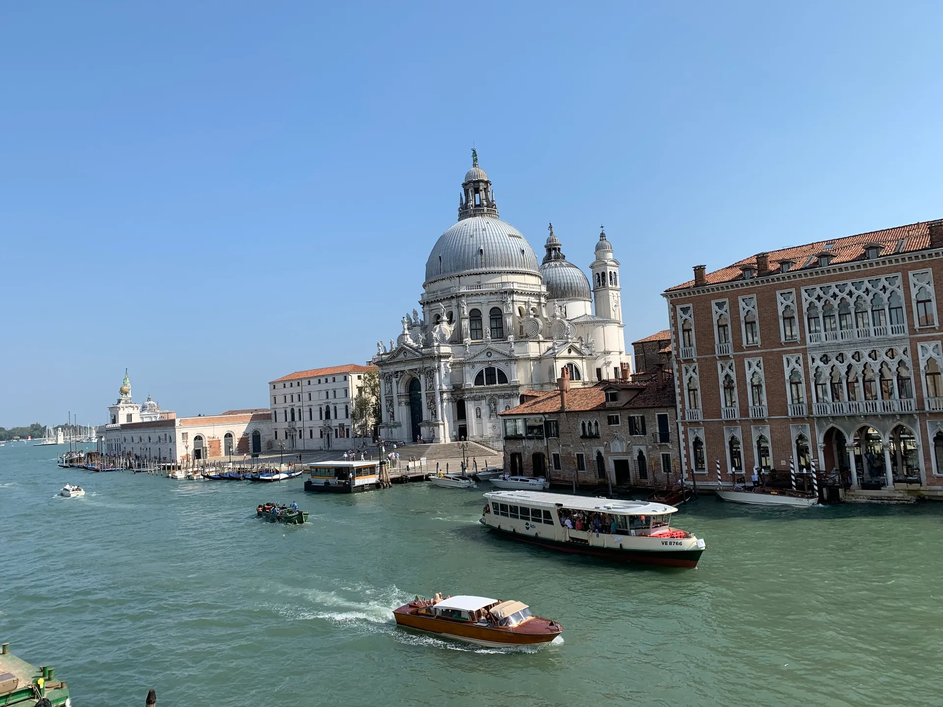 Santa Maria della Salute across the water with its great dome and scrolled buttresses