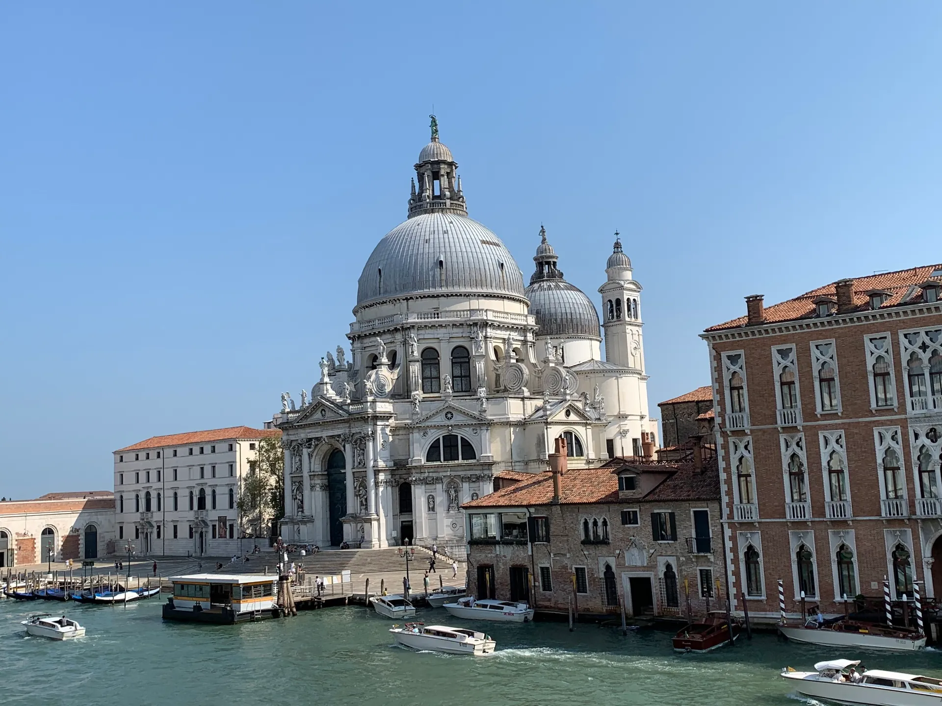 The two domes of Santa Maria della Salute seen from the Grand Canal