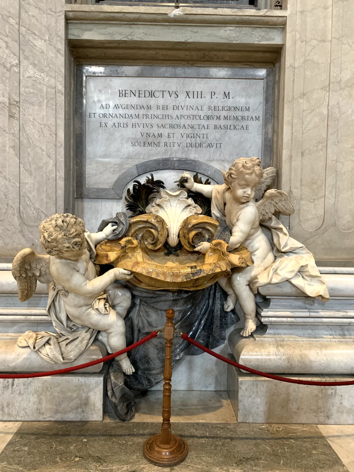 The monument to Pope Benedict XIII in St. Peter's Basilica