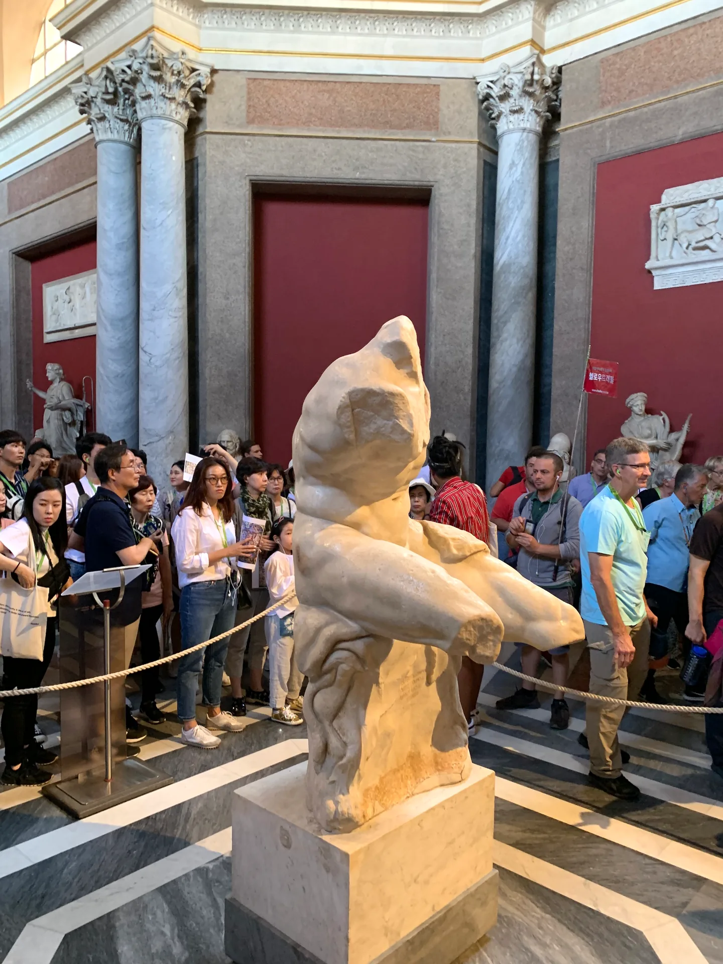 The fragmentary ancient marble Belvedere Torso in the Vatican Museums.