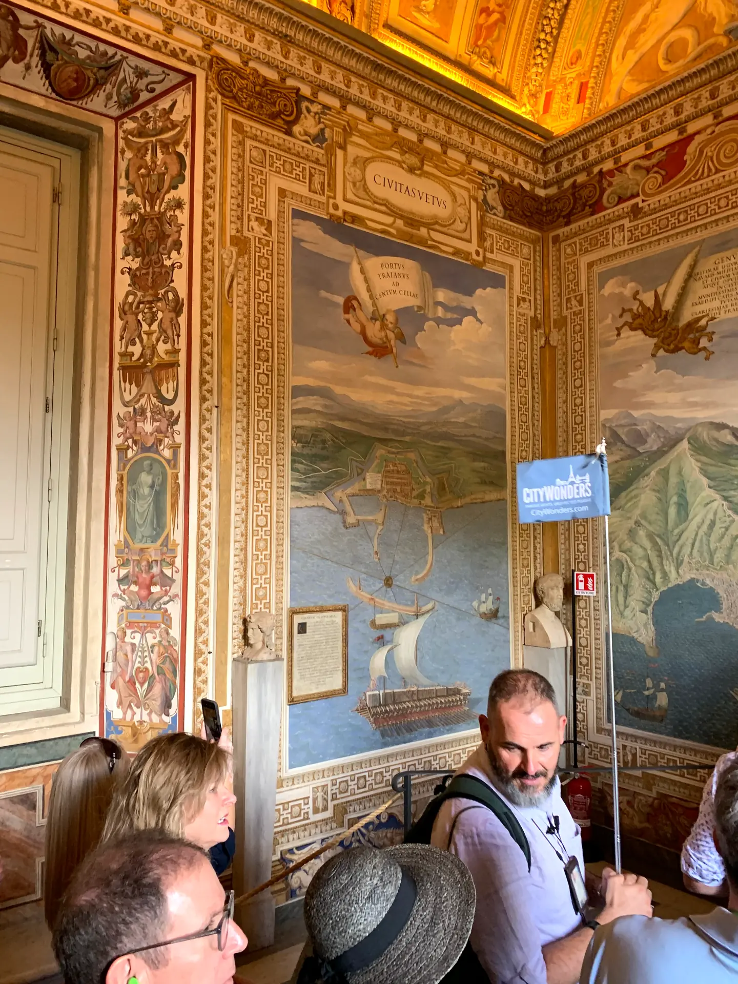 The frescoed Sala dell'Immacolata in the Vatican Museums.